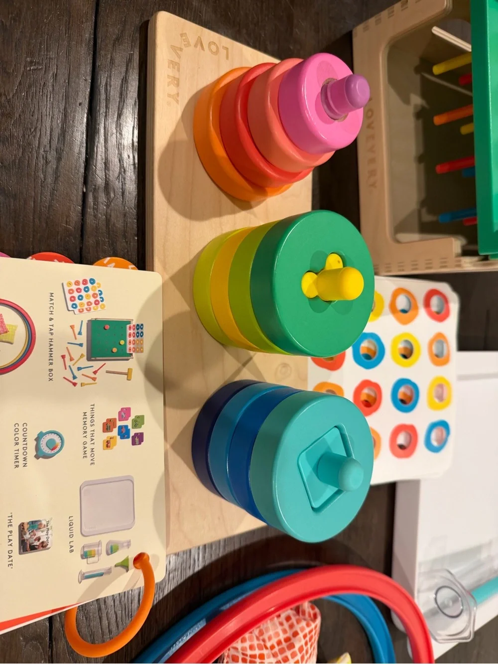 Montessori-Style Colorful Stacking & Sorting Toy Set - Lovevery investigator